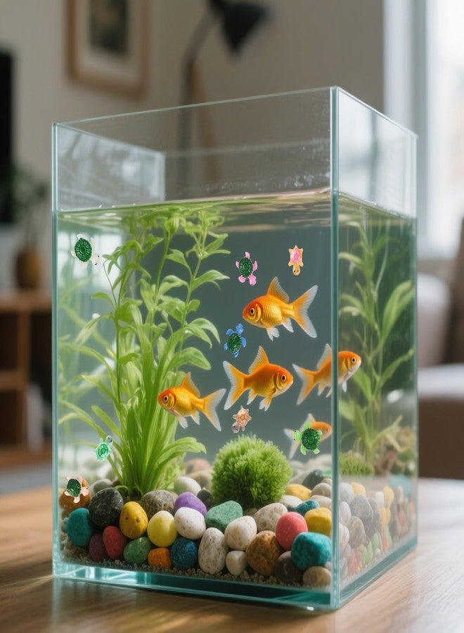 LOGJAM 420 Pcs Mini Resin Turtles Decor, Cute Tiny Sea Turtle Figurines Glow in The Dark for Garden Fish Tank Micro Landscape Home Decor Crafts - Image 4